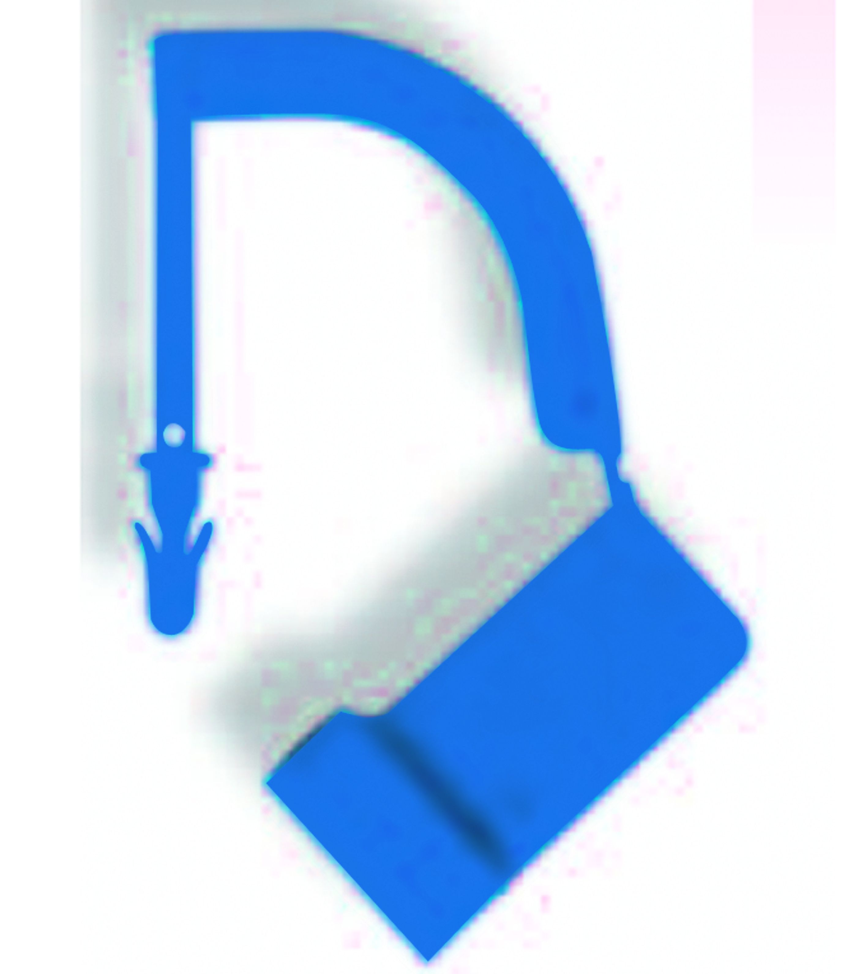 Verschlußplombe aus Kunststoff Blau