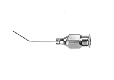 Viscoelastic Aspirating Cannula, angled, 11.0mm, flattened tip, 22G, Qty. 1