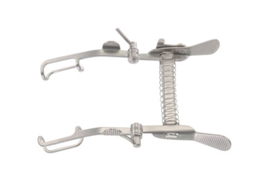 Krumeich Eye Speculum for adults, 15.0mm open blades, length 7.0cm, adjustable angulation, with lock, Qty. 1