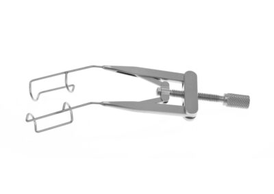 Kershner Eye speculum, fenestrated blades, for nasal and temporal placement, Qty. 1