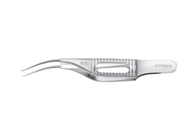 Barraquer Corneal Utility Forceps, with tying platform, 1x2 teeth, 0.12mm, 90° angle, length 7.5cm, Qty. 1