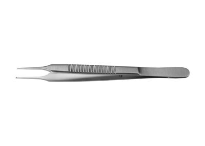 Lester Fixation Forceps, straight, 2x3 teeth, 0.6mm, 90° angle, length 9.5cm, Qty. 1
