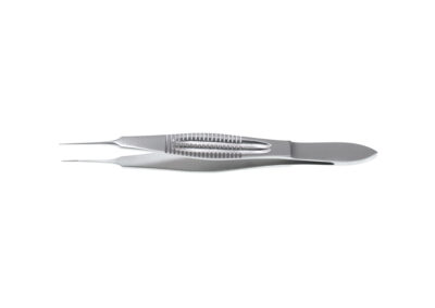 Castroviejo Suturing Forceps, with 6.0mm tying platform, 1x2 teeth, 0.3mm, 45° angle, length 11.0cm, Qty. 1