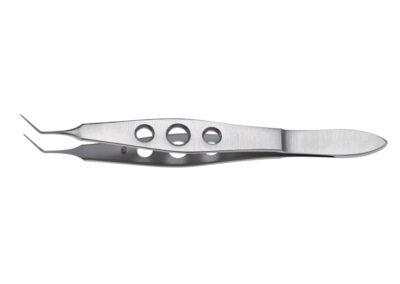 McPherson Suturing Forceps, angled, with 5.0mm tying platform, length 10.5cm, Qty. 1