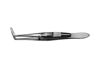 Jameson Muscle Forceps, right, with slide lock, 6 teeth & holes, length 10.0cm, Qty. 1
