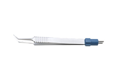 Bipolar Forceps type, angled, slightly blunted tips, 0.25mm, length 11.0cm, Qty. 1