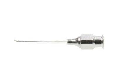 Anis Cortex Aspirating Cannula, angled, 0.4mm, 23G, textured tip, Qty. 1