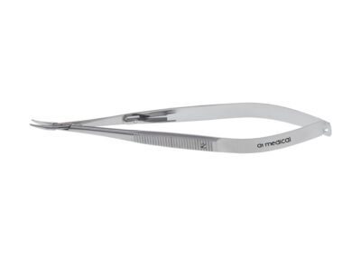 Castroviejo Needle Holder, curved, 10.0mm x 0.75mm, smooth jaw, with lock, length 14.0cm, Qty. 1