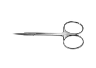 Eye Scissors, straight, pointed tips, small blades, 14.0mm blades, length 9.0cm, Qty. 1