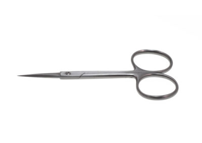 Eye Scissors, straight, pointed tips, large blades, 23.0mm blades, length 9.0cm, Qty. 1