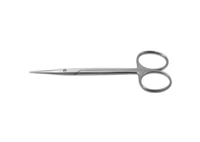 Strabismus Scissors, straight, blunt tips, 30.0mm blades, length 10.5cm, Qty. 1