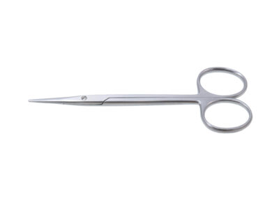 Strabismus Scissors, straight, blunt tips, 30.0mm blades, length 10.5cm, Qty. 1