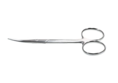 Knapp Strabismus Scissors, curved, blunt-blunt tips, 30.0mm blades, length 10.3cm, Qty. 1
