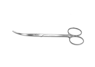 Enucleation Scissors, medium curved, blunt tips, 43.5mm blades, length 13.5cm, Qty. 1