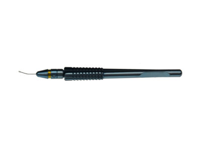 Gerten Iridectomy Forceps, angled, vertic., 25G, Titanium Handle + chang. Tgip in a Storage- and Steriliz.-Box, Qty. 1